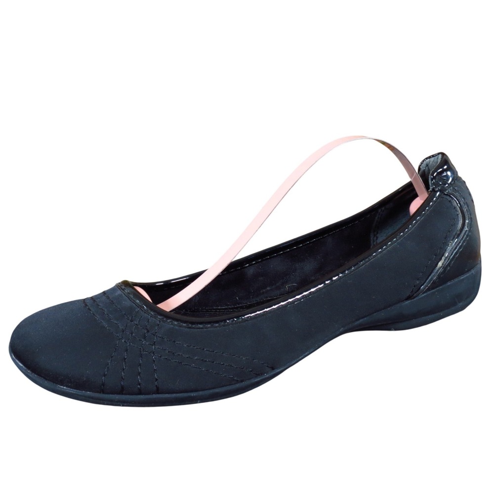 Giani Bernini Kit Kat Women Flat Size 7.5 Casual Office Wear Black Synthetic‎